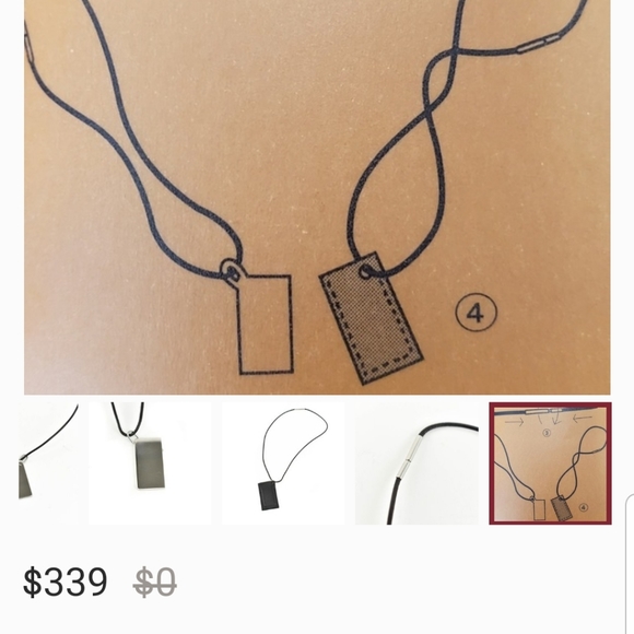 Hermes Symbole pendant and necklace - Picture 7 of 8